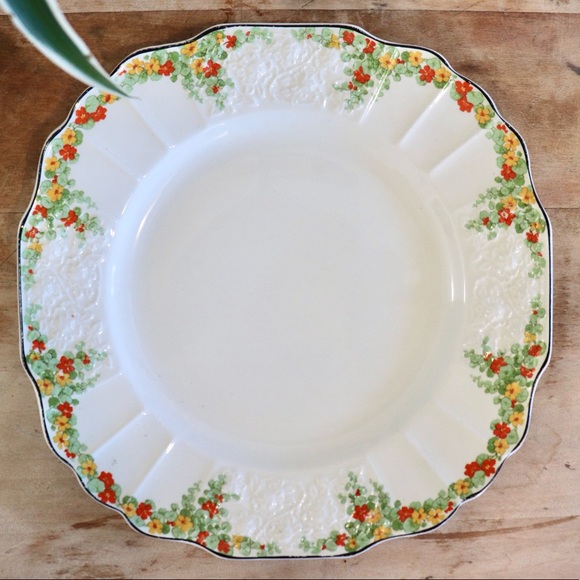 Antique Myott Son & Co Plate Floral 1930’s - Picture 1 of 4